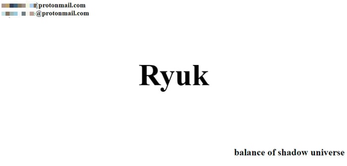 ryuk-ransomware-message