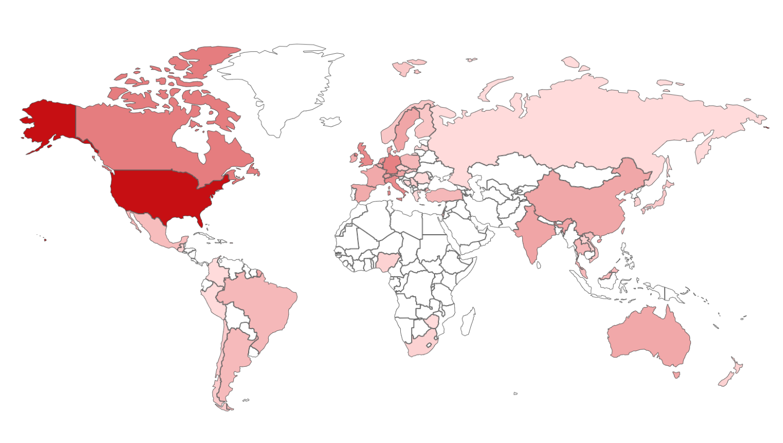 A map of the world with a red country

Description automatically generated